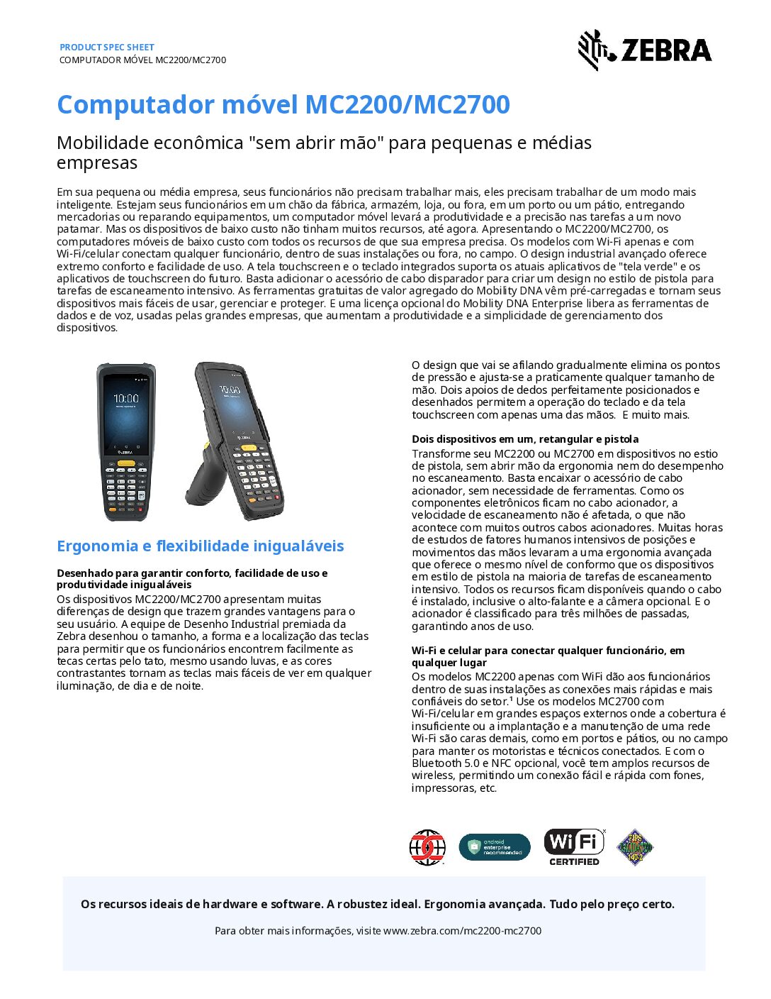 Coletor de dados ZEBRA MC2200/MC2700 - Imagem 5